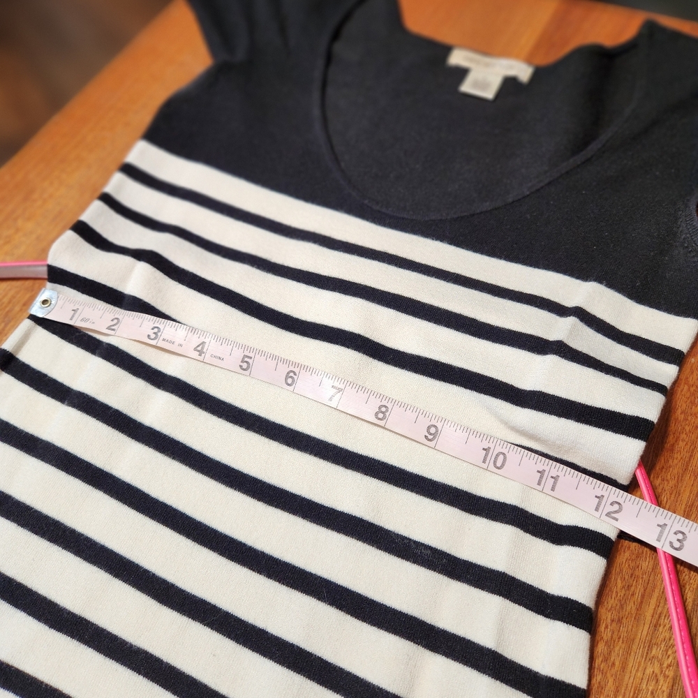 Arden B Black and White Striped Dress with Pink Accents Sz. Small - Picture 10 of 11